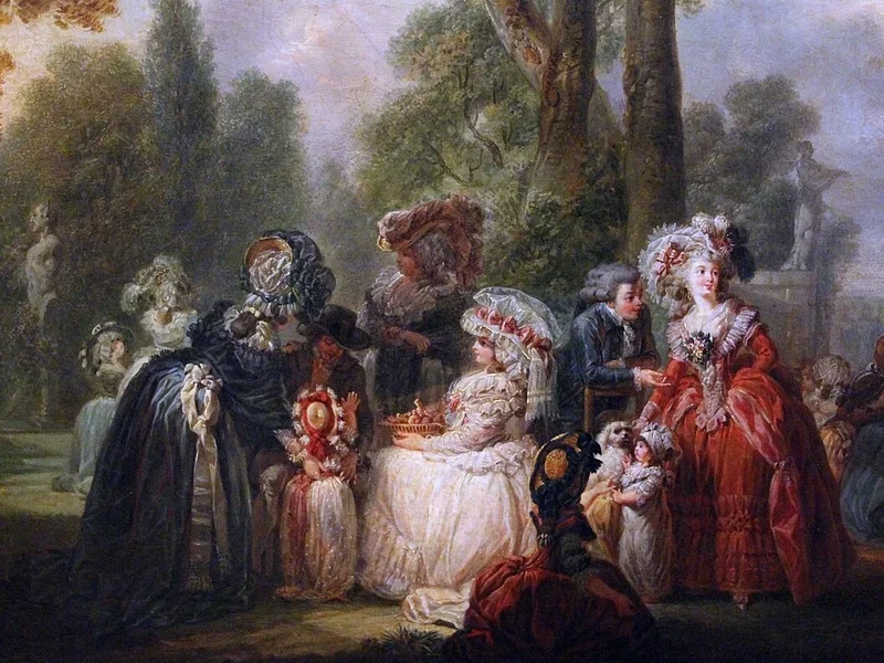 1758-François Louis Joseph Watteau - Ritrovo in un parco, 1785